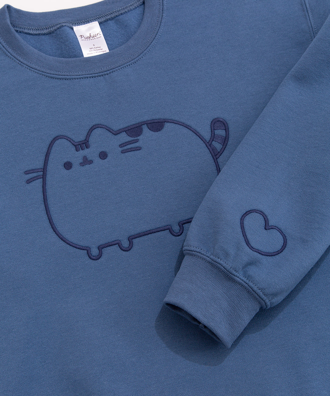 PusheenBlueEmbroideredUnisexSweatshirt_001_WEB